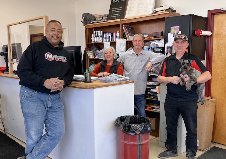 McCoy's Auto Repair team in front office